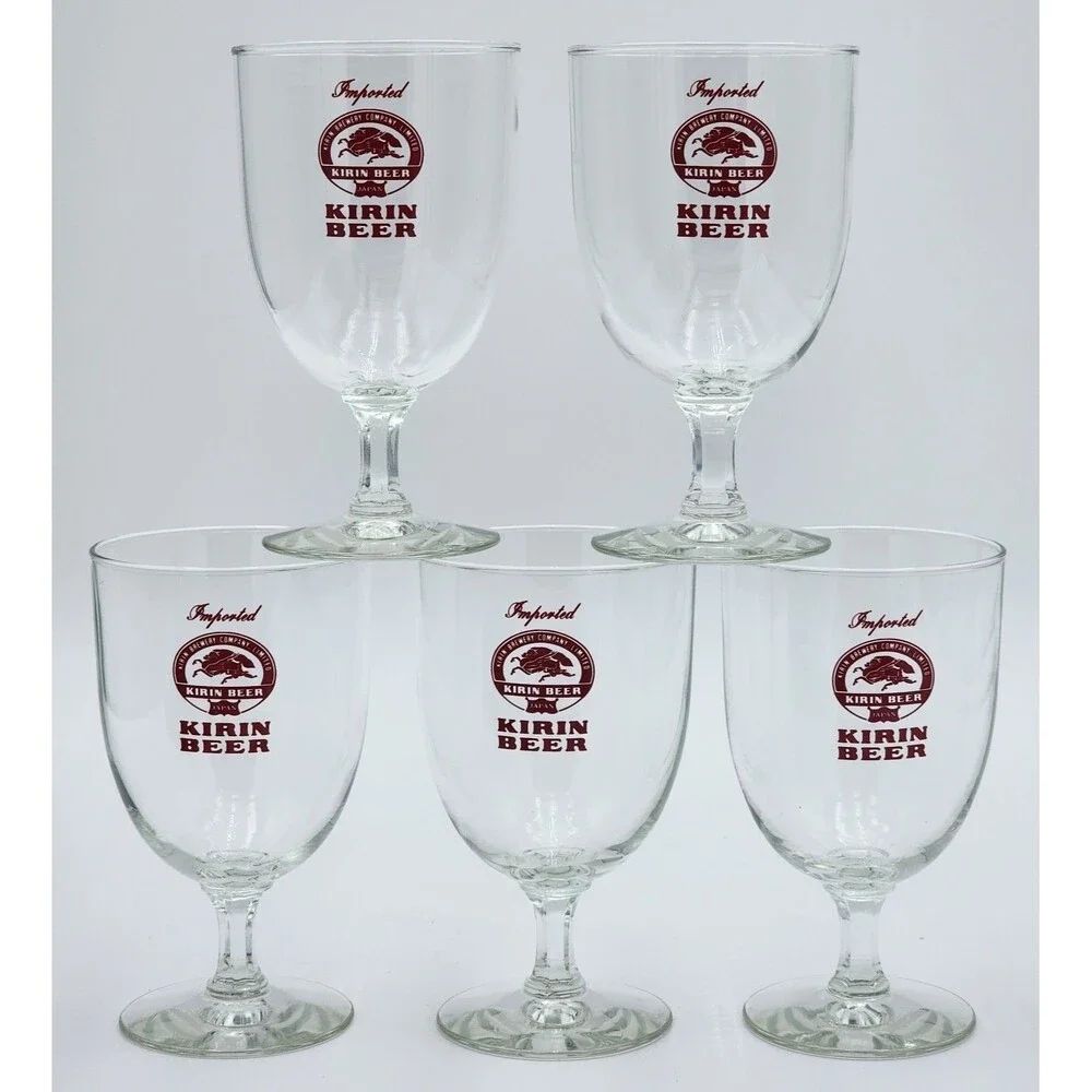 Kirin 10oz Beer Glasses  ~ Kirin Brewery Company Limited ~ Japan Imported